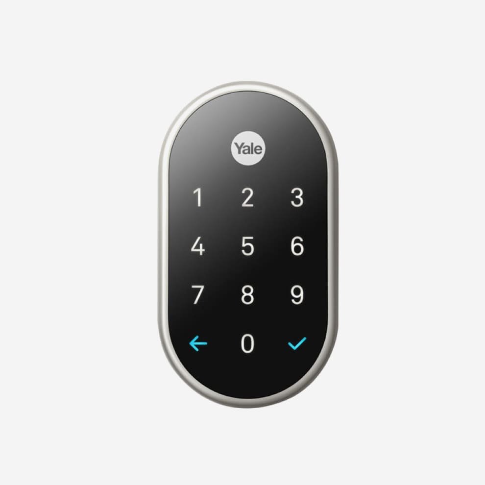Google Nest Yale Wi-Fi Smart Lock Satin Nickel Securities