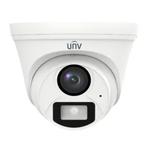 uniview 5mp colorhunter fixed warm light turret analog camera uac t115 af28 w frontside akcctv
